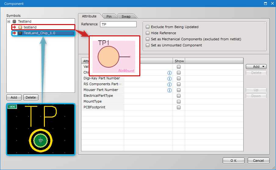Quadcept Creating a Test Land (Test Pin)